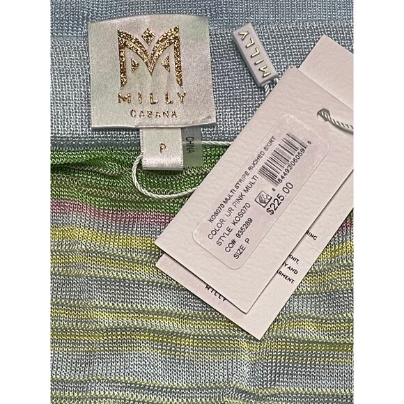 Milly Cabana Striped Beach Cover-up Skirt NWT - Picture 9 of 9